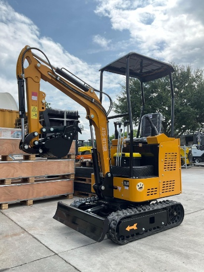 UNUSED 2026 ATS POWER MINI EXCAVATOR MODEL ATS-RT15R, GAS POWERED; RUBBER TRACKS, BUCKET WITH TEETH
