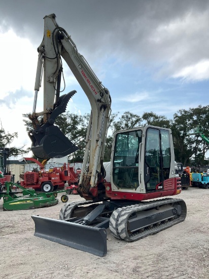 2019 TAKEUCHI EXCAVATOR MODEL TB290, DIESEL, ENCLOSED CAB, PUSH BLADE,A/C AIR CONDITION,