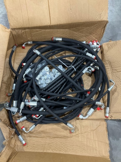 ( 1 ) BUNDLE OF HYDRAULIC HOSES FOR EXCAVATOR, FITS 1-3TON EXCAVATOR