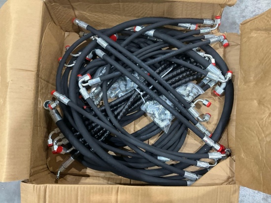 ( 1 ) BUNDLE OF HYDRAULIC HOSES FOR EXCAVATOR, FITS 1-3TON EXCAVATOR