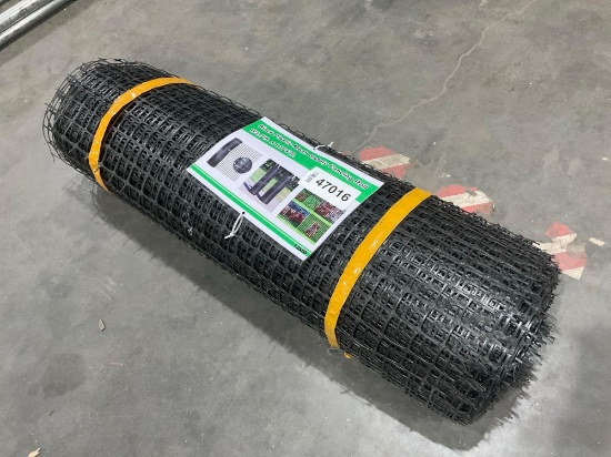 UNUSED PLASTIC MESH SAFETY FENCING ROLL; APPROX 3.3 FT X 164 FT L