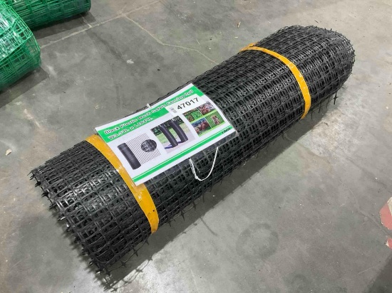 UNUSED PLASTIC MESH SAFETY FENCING ROLL; APPROX 3.3 FT X 164 FT L