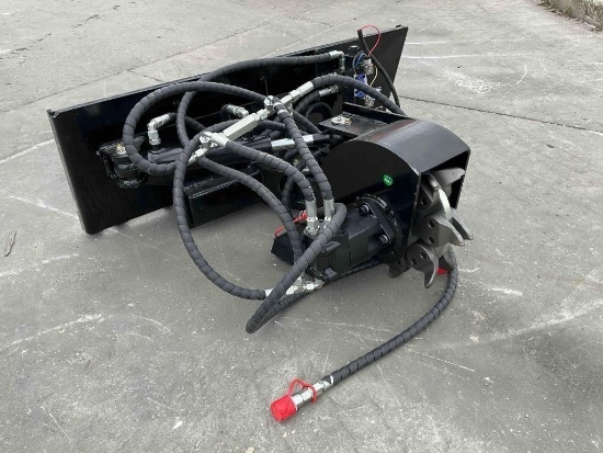 ( 1 ) UNUSED 2026 GIYI STUMP GRINDER SIDE SWING ATTACHMENT MODEL GY-SG45 FOR SKID STEER