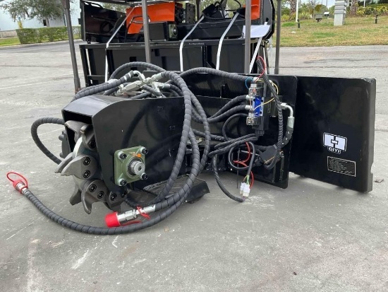 ( 1 ) UNUSED 2026 GIYI STUMP GRINDER SIDE SWING ATTACHMENT MODEL GY-SG45 FOR SKID STEER