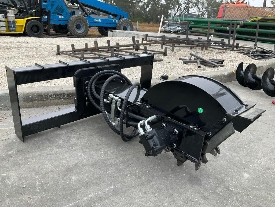 ( 1 ) UNUSED 2026STUMP GRINDER ATTACHMENT MODEL SG45 FOR SKID STEER; APPROX SPEED 160-500 R/MIN