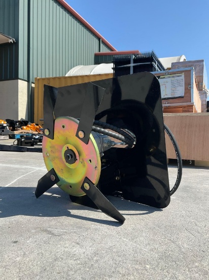 UNUSED MINI HEDGE CUTTER MOWER FOR MINI EXCAVATOR, FITS 1-3TON EXCAVATOR