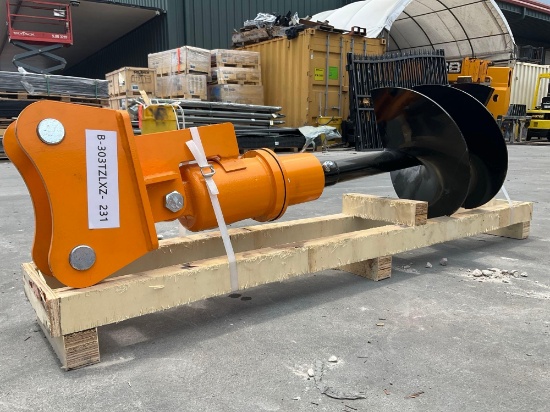 ( 1 ) Unusedcat 303 Excavator Auger With Bracket Reducer
