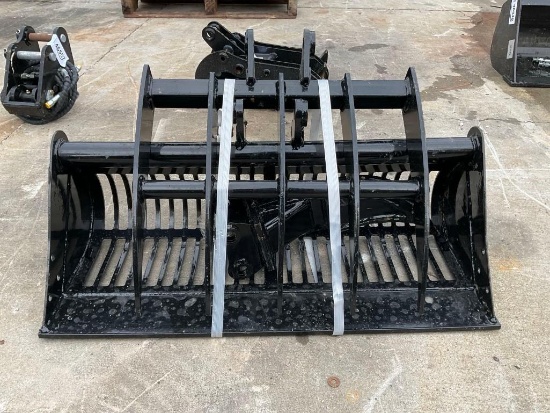 UNUSED 2026 3PCS MINI ATTACHMENT SET FOR MINI EXCAVATOR, APPROX 24in MINI ROCK BUCKET / RIPPER & ...