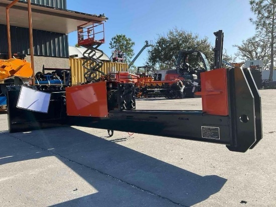 UNUSED 2026 HORIZONTAL LOG SPLITTER MODEL HLS82 FOR SKID STEER, APPROX LENGTH OF WOOD 25 IN, APPROX
