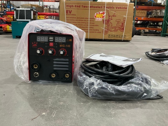 UNUSED ATS POWER GASLESS MIG/MMA/LIFT TIG MIG140 WELDING MACHINE MODEL ATS-MIG-140, MIG/ TIG 140A &