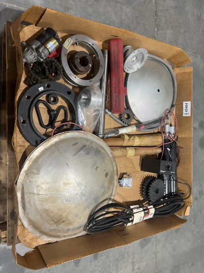 LOT OF ASSORTED INDUSTRIAL & MECHANICAL COMPONENTS: MULTIPLE MAKES, MODELS, AND CAPACITES