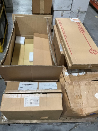 LOT OF ASSORTED INDUSTRIAL VALVES, MOTORS, PRINTERS & DIESEL ENGINE COMPONENTS