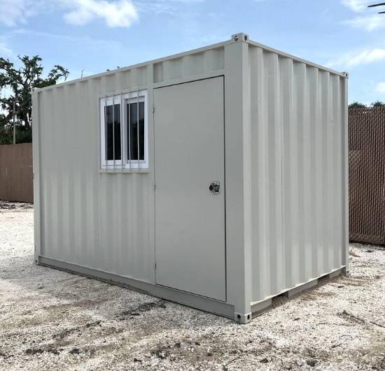 2026 12ft Multi-Use Container W/ Side Door & Window, Fork Pockets