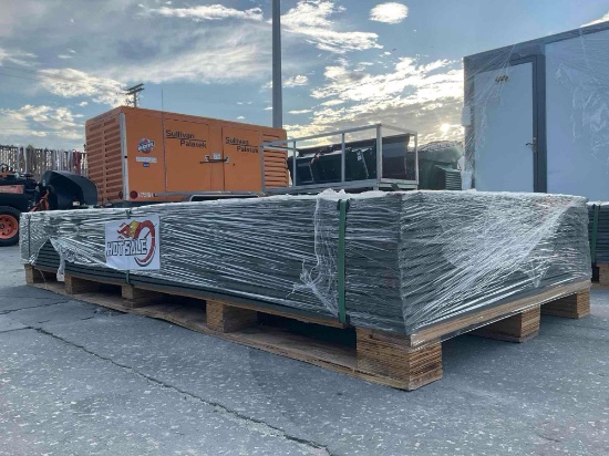 UNUSED PALLET OF IRANCH GROUND PROTECTION MATS MODEL IRGPM, APPROX 4FT W X 8FT L, APPROX 15 MATS,