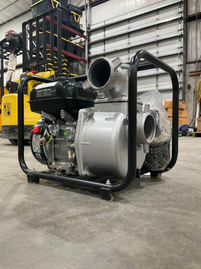 UNUSED LANDHONOR 3in SEMI-TRASH WATER PUMP MODEL LDH-TWP80, GAS POWERED