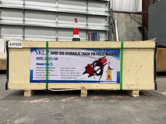 UNUSED 2026 HAND-USE HYDRAULIC TRACK PIN PRESS MACHINE MODEL SYLJ100, APPROX HYDRAULIC CYLINDER T...