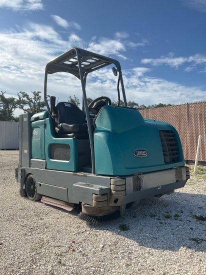 Tennant M30 Ride On Sweeper Scrubber Model M30; Lp Powered; Runs & Operates