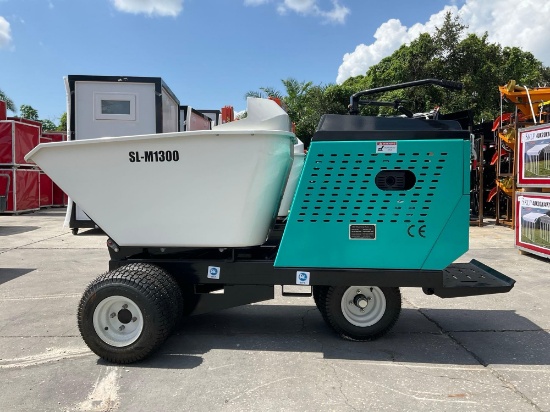 UNUSED 2026 MINI WHEELED DUMP TRUCK MODEL M1300; HYDRAULIC DUMP; APPROX LOAD CAP 1760 LBS; APPROX R