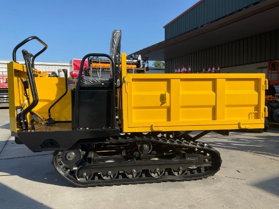 UNUSED 2026 RIDE ON CRAWLER DUMPER MODEL CD25; RUBBER TRACKS; GAS POWER, ELECTRIC IGNITION; APPROX