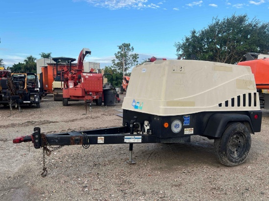 2017 DOOSAN INFRACORE PORTABLE AIR COMPRESSOR MODEL C185WDZ-T4F, DEUTZ DIESEL, BILL OF SALE ONLY