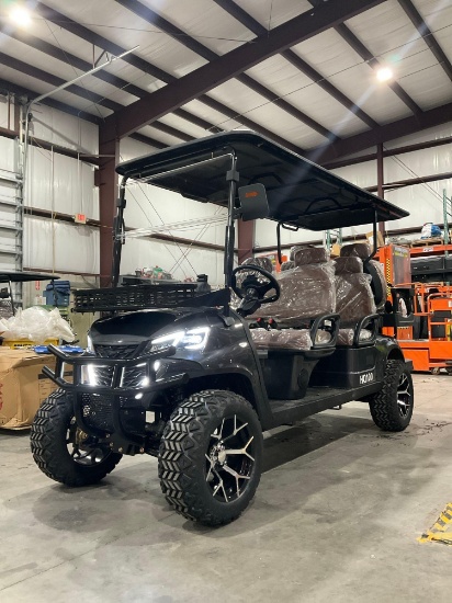 Unused 2026sdlanch Electric Golf Cart Model Sdlgc100, 6 Passenger; Storage Rack In Front, Back Seat