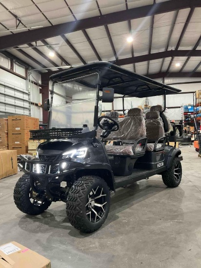 Unused 2026sdlanch Electric Golf Cart Model Sdlgc100, 6 Passenger; Storage Rack In Front, Back Seat