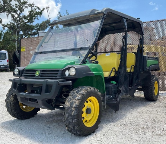 2022 JOHN DEERE GATOR 855M UTV,DIESEL, CREW CAB, MANUAL DUMP BED, HITCH, RUNS & DRIVES