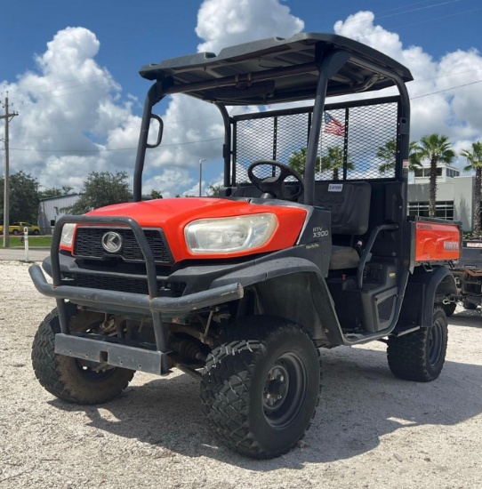 KUBOTA RTV MODEL RTV-X900; DIESEL;DUMP BED; HITCH ADAPTER