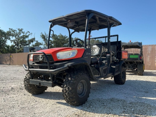 KUBOTARVX1140RTV MODEL RTV-X1140; DIESEL POWERED; HYDRAULIC DUMP BED; HITCH ADAPTER;RUNS AND