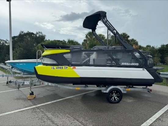 2023 SEA-DOO SWITCH CRUISE 18; ROTAX 1630 ACE JET PROPULSION ENGINE, APPROX 170 HP, APPROX 31 HOU...