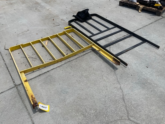 ( 2 ) FORKLIFT CAGES TOTAL; ( 1 ) IS APPROX 43 W; ( 1 ) IS APPROX27 W
