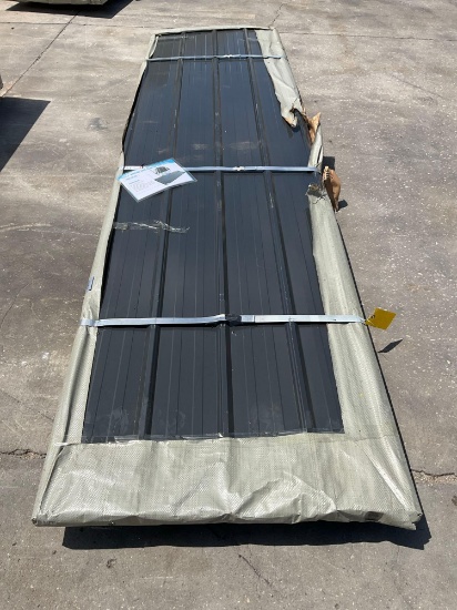 UNUSED 12FT GALVALUME STEEL SIDING ROOFING, APPROX 50 SHEETS IN STACK, APPROX 12FT.x 3FT
