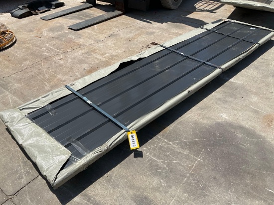 UNUSED 12FT GALVALUME STEEL SIDING ROOFING, APPROX 50 SHEETS IN STACK, APPROX 12FT.x 3FT