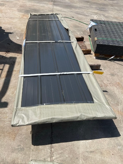 UNUSED 12FT GALVALUME STEEL SIDING ROOFING, APPROX 50 SHEETS IN STACK, APPROX 12FT.x 3FT
