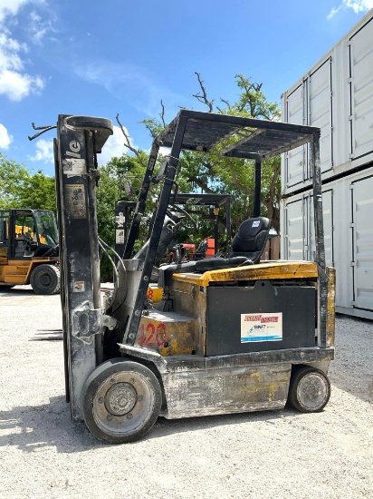 YALE FORKLIFT MODEL ERC065GHN36TE084, ELECTRIC,APPROX MAX CAPACITY 6300LBS, APPROX MAX HEIGHT 187in