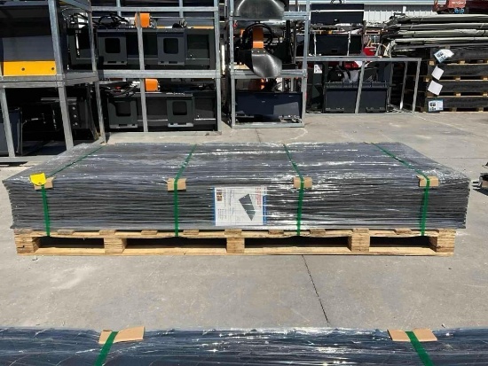 UNUSED PALLET OF IRANCH GROUND PROTECTION MATS MODEL IRGPM, APPROX 4FT W X 8FT L, APPROX 15 MATS,...