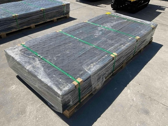 Unused Pallet Of Iranch Ground Protection Mats Model Irgpm, Approx 4ft W X 8ft L, Approx 15 Mats,...