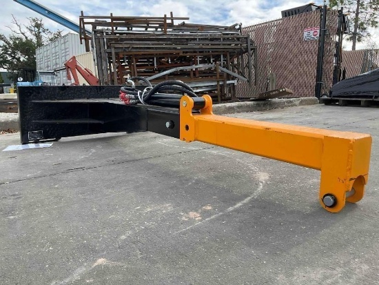 UNUSED 2026 SHORT CYLINDER TELESCOPIC BOOM ATTACHMENT MODEL TBS20 FOR SKID STEER, APPROX MAX LENGTH
