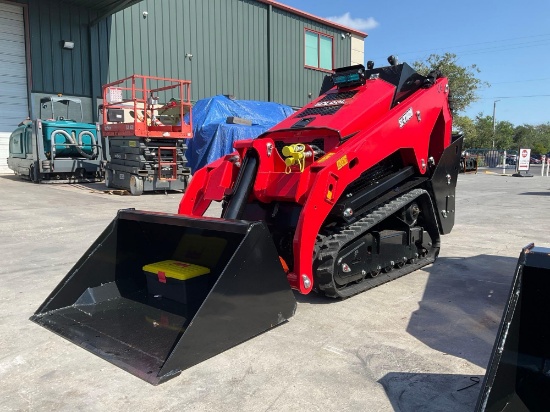 UNUSED 2026 SDLOOL STAND ON SKID STEER LOADER MODEL V1000, KUBOTA DIESEL,ELECTRIC START, RUBBER T...