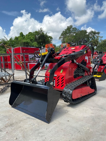UNUSED 2026 SDLANCH STAND ON SKID STEER LOADER MODEL SSL60; GAS POWERED, ELECTRIC START, RUBBER