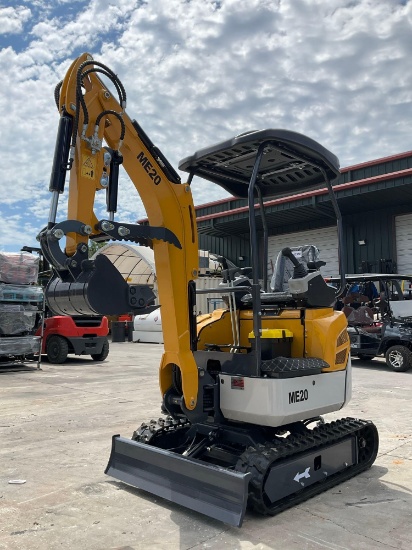 UNUSED 2026 MINI EXCAVATOR MODEL ME20; DIESEL POWERED YANMAR ENGINE, RUBBER TRACKS, BUCKET WITH T...