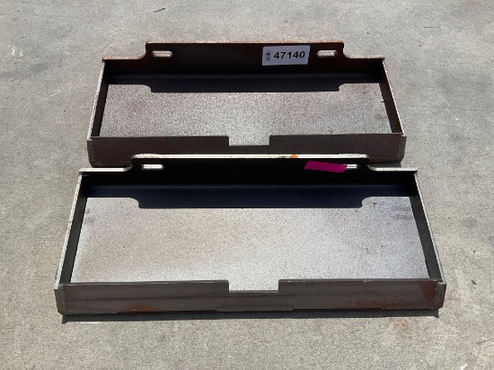 ( 2 ) MINI SKID STEER MOUNT PLATE; APPROX 25 IN