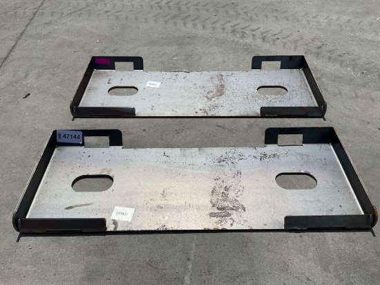 ( 2 ) SKID STEER MOUNT PLATE; APPROX 45 IN
