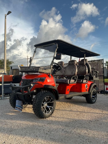 UNUSED 2026 SDLOOL 6-SEATER OFF-ROAD GOLF CART MODEL GC42S; ELECTRIC POWERED; 60V BATTERY, 3.5KW AC