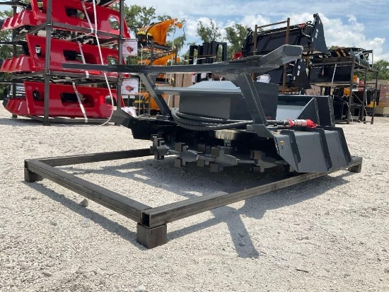 UNUSED 2026 MINI SKID STEER DISC MULCHER MODEL MDM50, APPROX CUTTER DIA 33in