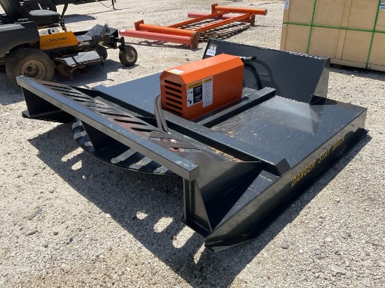 UNUSED WOLVERINE BRUSH CUTTER ATTACHMENT MODEL BC-13-72W FOR UNIVERSAL SKID STEER, APPROX 72in W