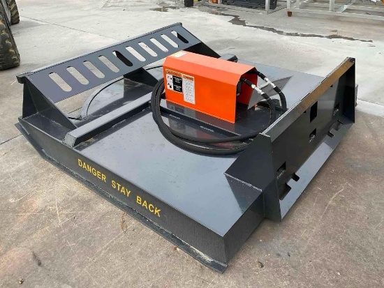 UNUSED 2026 WOLVERINE BRUSH CUTTER ATTACHMENT MODEL BC-13-72W FOR UNIVERSAL SKID STEER, APPROX 72in