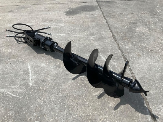 ( 1 ) UNUSED AUGER FOR MINI EXCAVATOR, APPROX 12in DIA