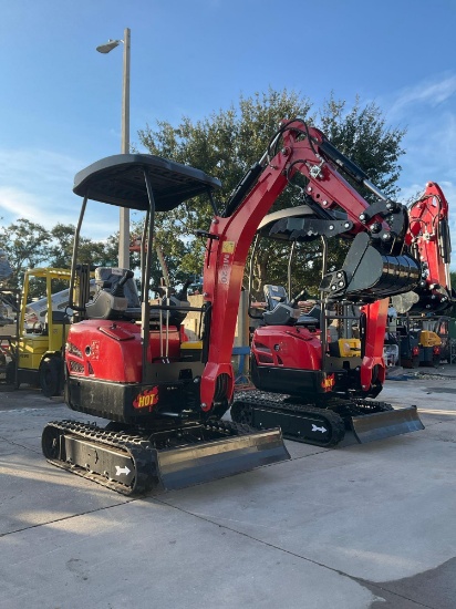 UNUSED 2026 MINI EXCAVATOR MODEL ME20; DIESEL POWERED YANMAR ENGINE, RUBBER TRACKS, BUCKET WITH