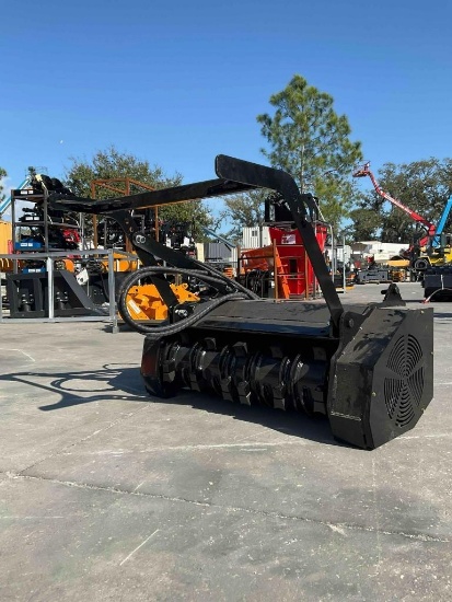 ( 1 ) UNUSED 2026 MINISTANDARD FLOW FORESTRY MULCHER ATTACHMENT MODEL ML45 FOR MINI SKID STEER; APP